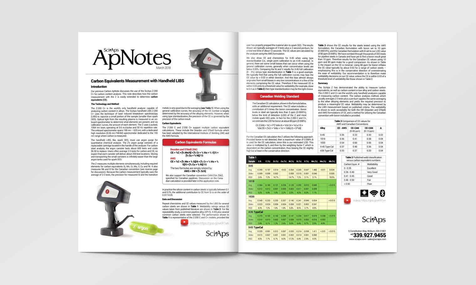 ApNote: Carbon Equivalents Measurement with Handheld LIBS
