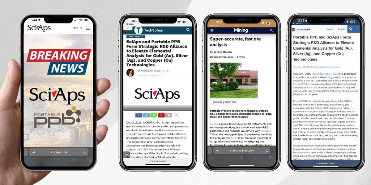 New R&D partnership between Portable PPB and SciAps