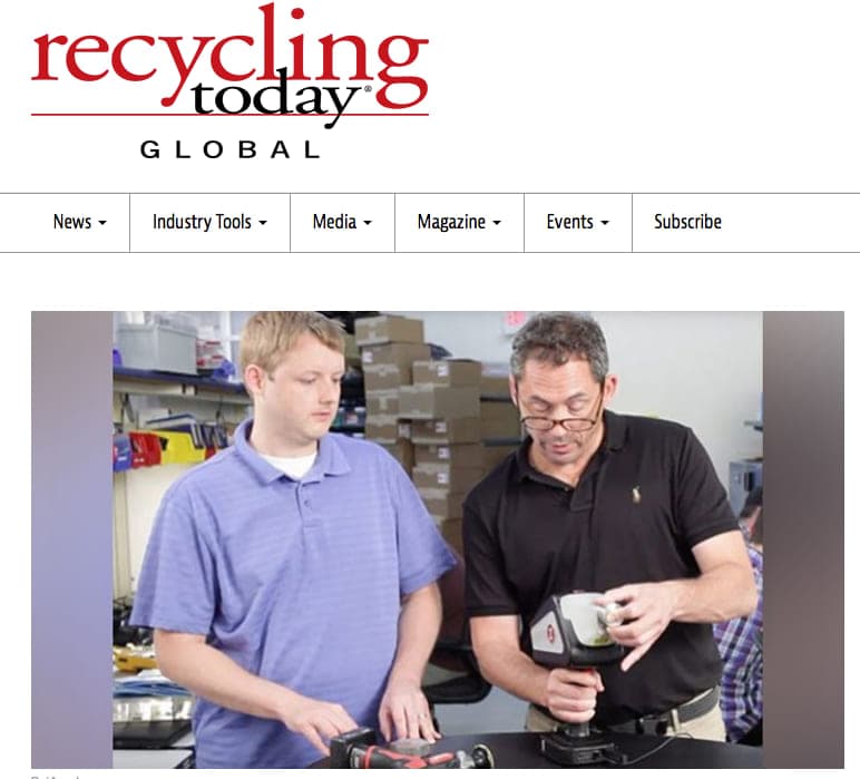 SciAps innovation featured in Recycling Today Global