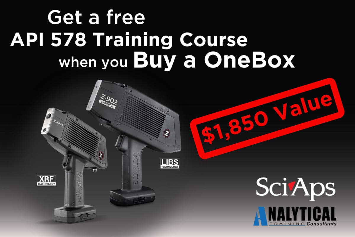 Special offer: Free API training with SciAps One Box