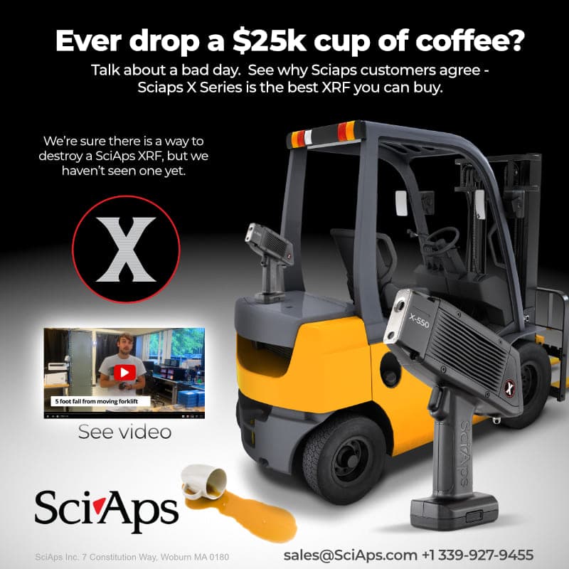 X-505 drops 5 feet from forklift - still works!