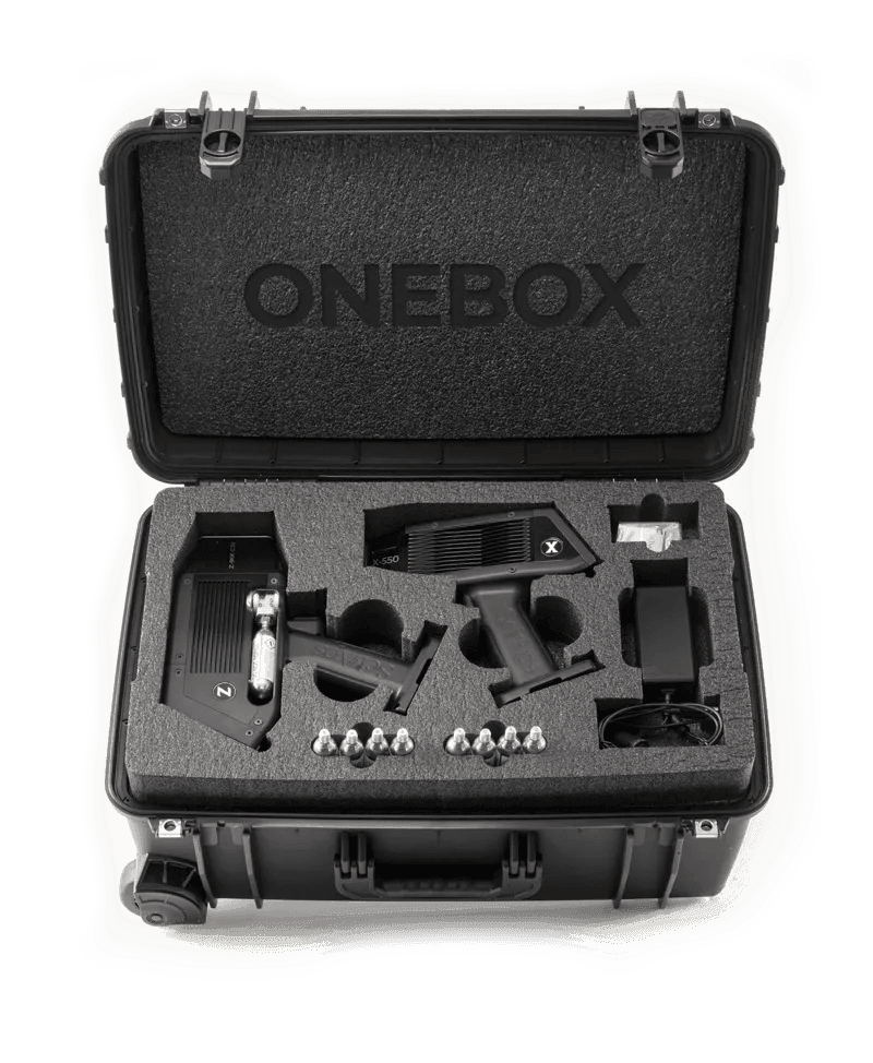 SciAps OneBox with a handheld XRF and LIBS analyzer together
