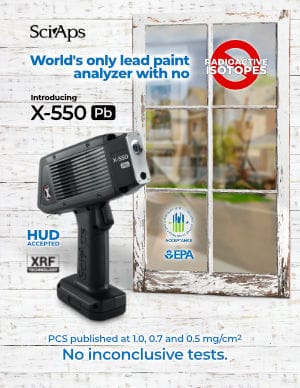 SciAps X-550 Pb lead paint analyzer